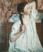 Mary Cassatt Girl Arranging Her Hair 1886 oil painting